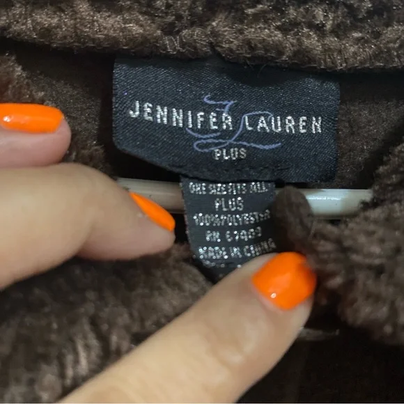 Chic Brown Women's Cape - Picture 3 of 6